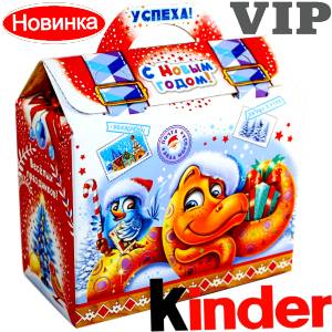 Сладкий подарок на Новый Год в жестяной упаковке весом 1200 грамм по цене 1762 руб в Бронницах
