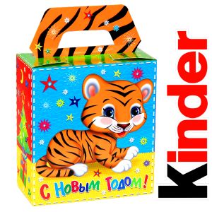 Сладкий подарок на Новый Год в картонной упаковке весом 290 грамм по цене 740 руб с символом 2022 года