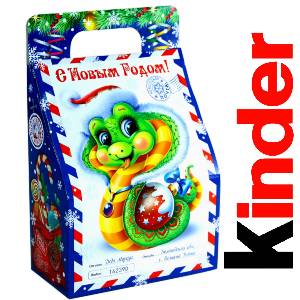 Детский подарок на Новый Год в жестяной упаковке весом 335 грамм по цене 1312 руб в Бронницах