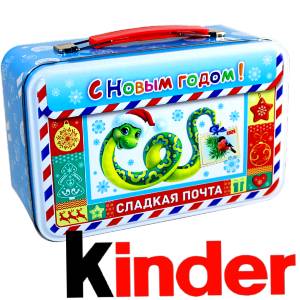 Сладкий подарок на Новый Год в картонной упаковке весом 430 грамм по цене 2136 руб в Бронницах